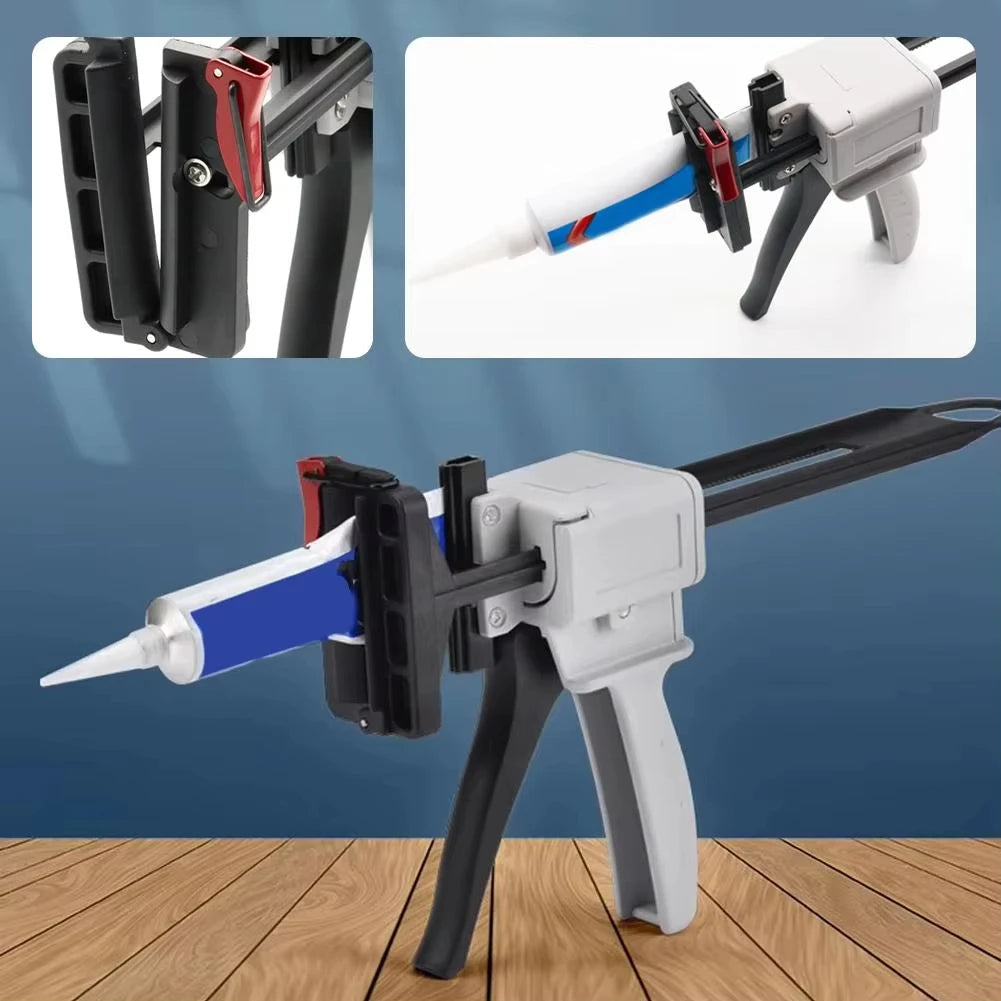 704 Silicone Manual Glue Gun Toothpaste Tube Gun Dispenser Extruder Labor-saving Tool for Caulking Sealant Silicone Glue Peaceful Pleasures Health and Wellness