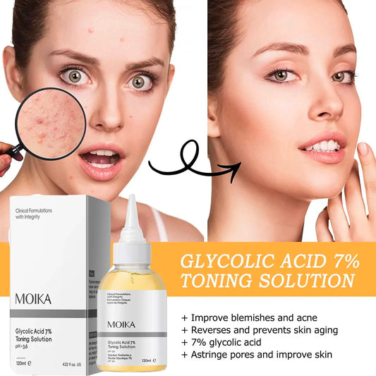 Glycolic Acid 7% Exfoliating Toner | Pore Minimizing & Oil Control Exfoliating Toner Peaceful Pleasures Health and Wellness Default Title