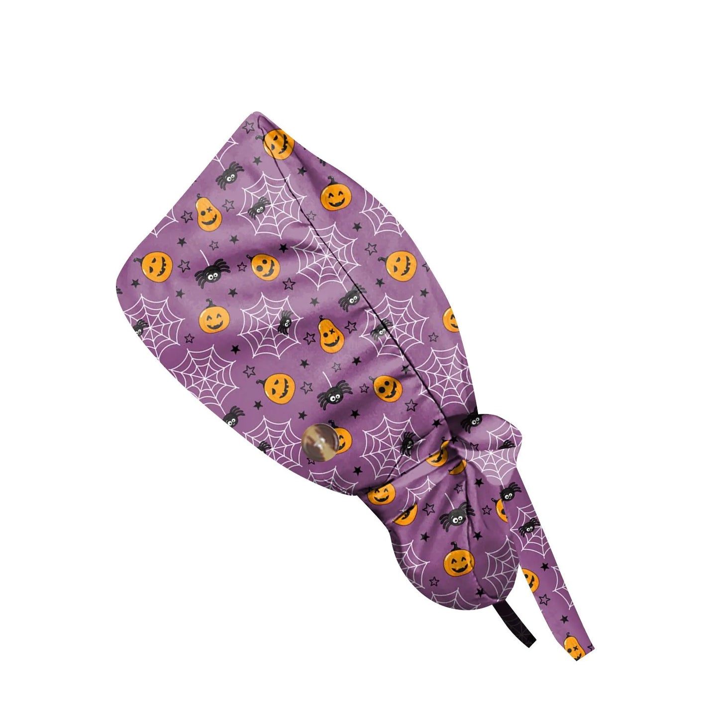 Adjustable Ponytail Scrub Cap – Unisex Work Hat for Medical & Food