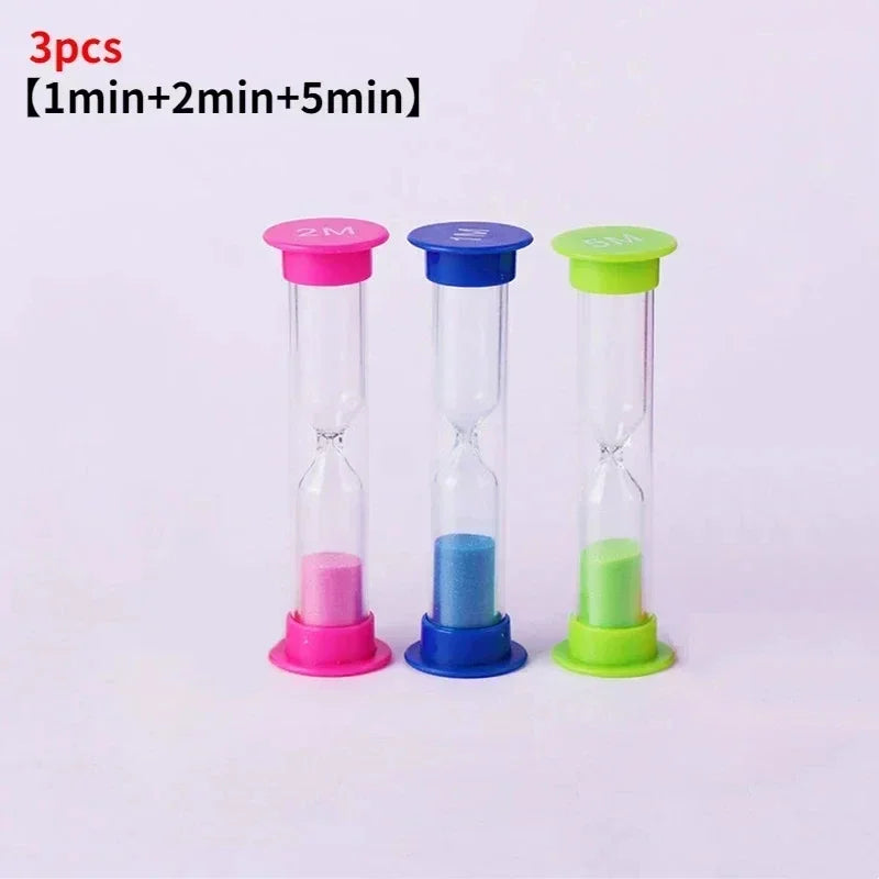 Sand Meter 30 Seconds Hourglass 1 Minute Clock Watch 2 Minutes Decoration Home Offers and Free Shipping Home Clearance Plastic Peaceful Pleasures Health and Wellness 3-PCS