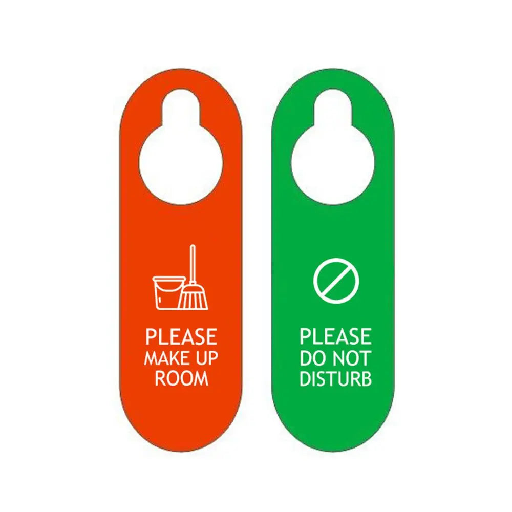 Double-Sided Door Hanger Sign – Do Not Disturb & Make Up Room