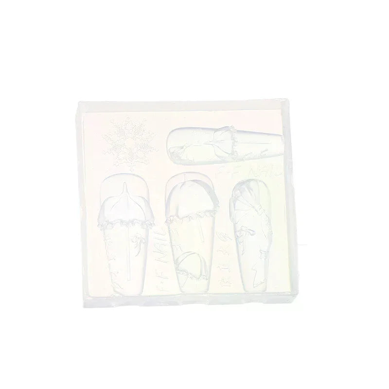 1Pcs Silicone Nail Mold Cartoon Dream Lace Umbrella 3d Nail Jewelry Artistic And Creative Nail Mold Peaceful Pleasures Health and Wellness