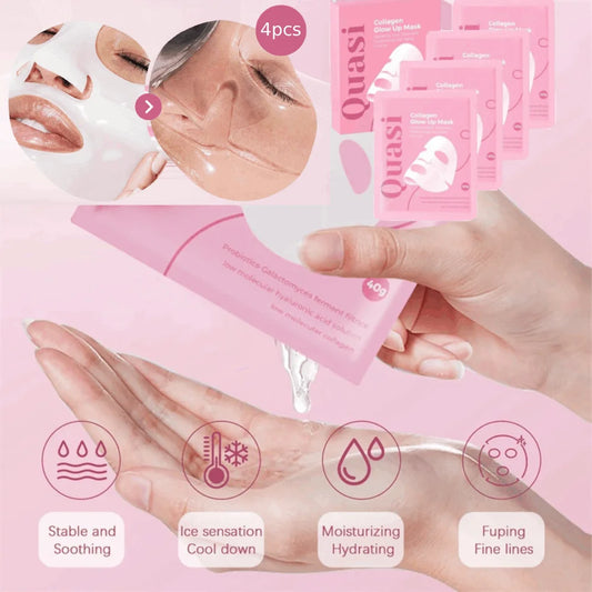 4-Pack Collagen Overnight Face Mask – Hydrating & Brightening Overnight Face Mask Peaceful Pleasures Health and Wellness