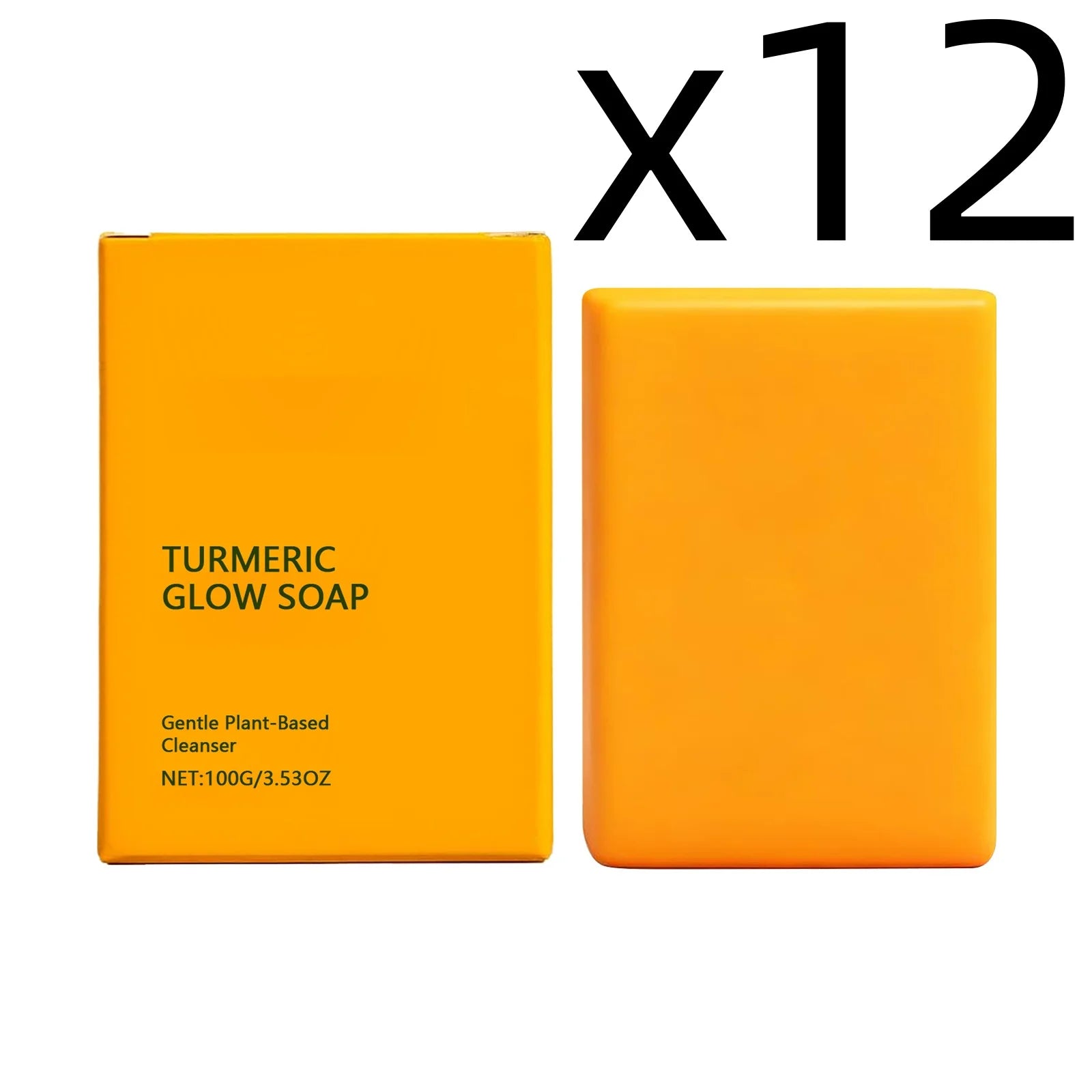 Turmeric Body Clean Soap Deep Clean Soothing Skin Gentle Nourishing Improve Roughness Caring Skin Barrier Daily Body Wash Soaps Peaceful Pleasures Health and Wellness 100g Boxed X 12PCS