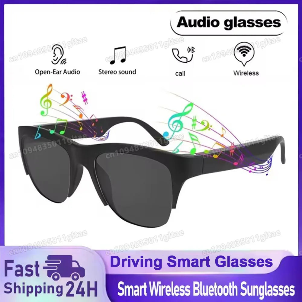 2026 Smart Glasses AI Voice Intelligent Bluetooth Call Music Playback Glasses Touch Headset UV Protection Sunglasses Man Women Peaceful Pleasures Health and Wellness