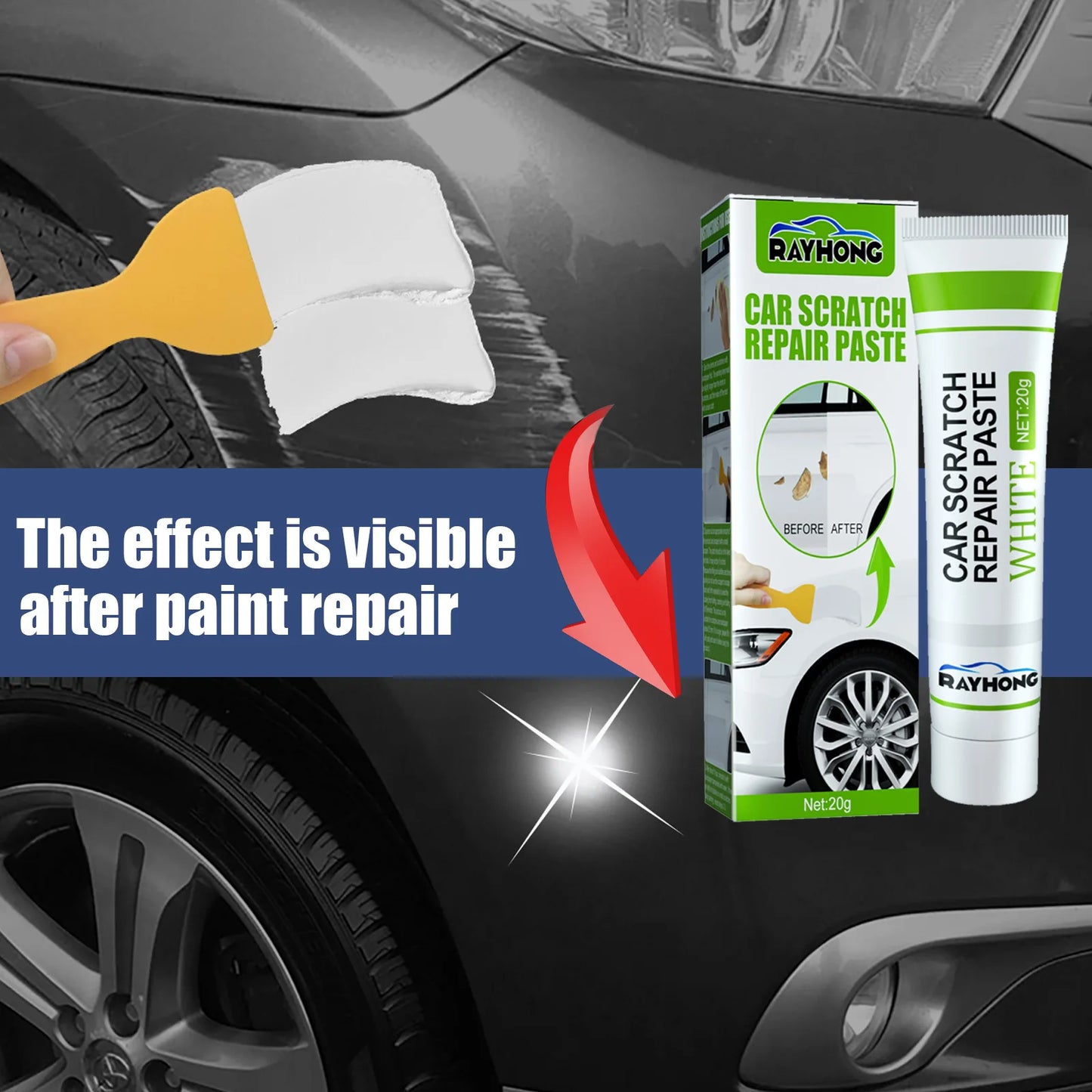 RayHong Fiberglass Repair Paste – Quick Dry Crack & Scratch Fix Fiberglass Repair Paste Peaceful Pleasures Health and Wellness