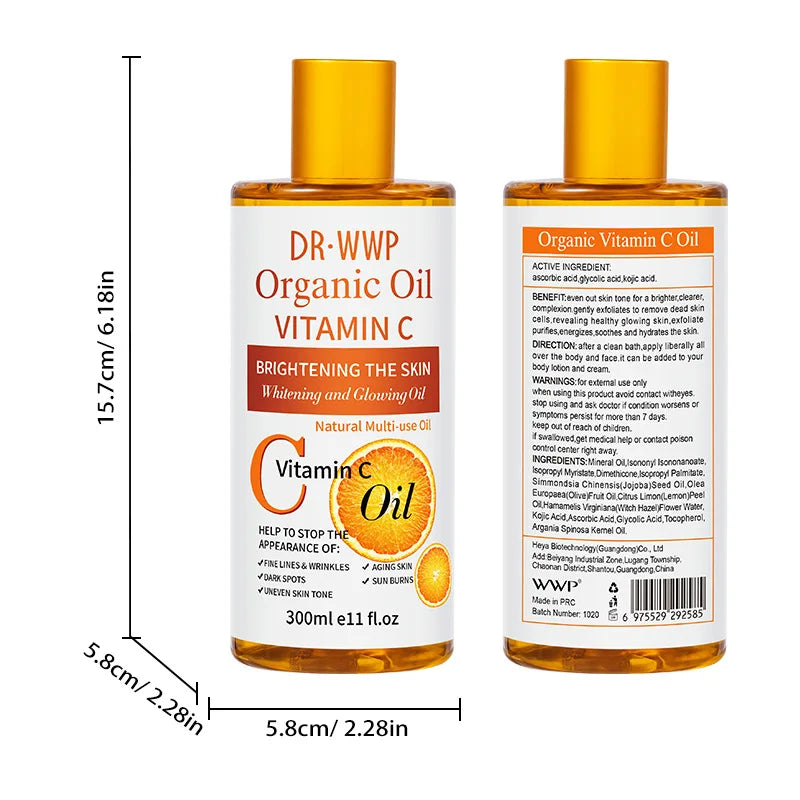 Turmeric Massage Oil – Body SPA, Moisturizing & Scraping 200/300ml