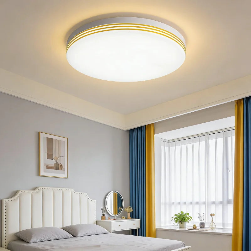 RUNTOIN 18-48W LED Flush Mount Ceiling Light 3000K-6000K 4320lm LED Ceiling Light Peaceful Pleasures Health and Wellness