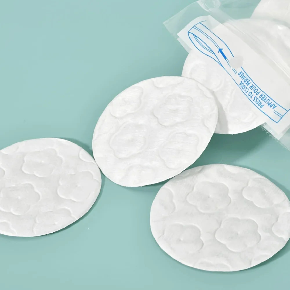 200pcs Cotton Makeup Remover Pads – Double-Effect Cleansing