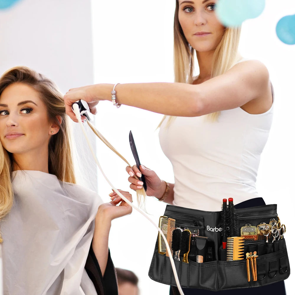 Multi-Pocket Barber Waist Tool Bag, Adjustable Salon Hairdressing Scissors Combs Organizer Belt Pouch For Hairstylists Peaceful Pleasures Health and Wellness