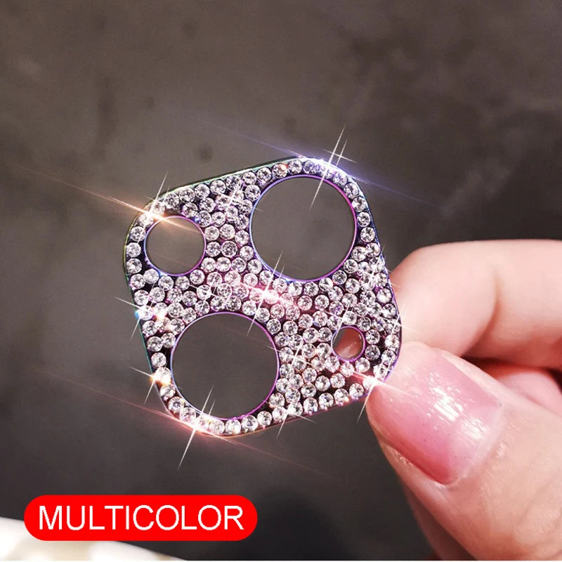 For iPhone15 Metal diamond-encrusted lens ring protector for iphone 14 pro lens protector 15 pro max accessories For iphone13 14 Peaceful Pleasures Health and Wellness Colour For iPhone 12