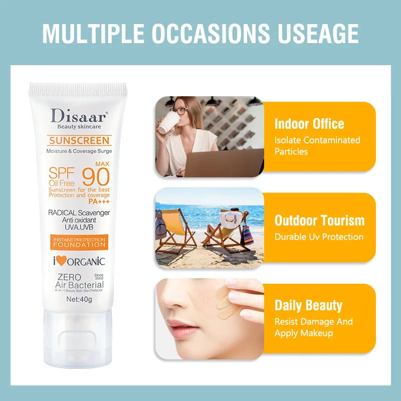 High SPF Facial Body Sunscreen Sun Cream Sunblock Skin Moisturizer Nourishing UV Protective Cream Anti Sun Face Protection Cream Peaceful Pleasures Health and Wellness