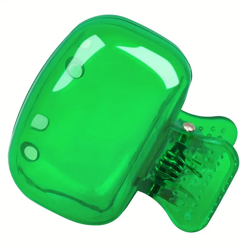 1PCS toothbrush storage clip travel essential toothbrush protective cover portable toothbrush case Peaceful Pleasures Health and Wellness C785-Green 1pcs