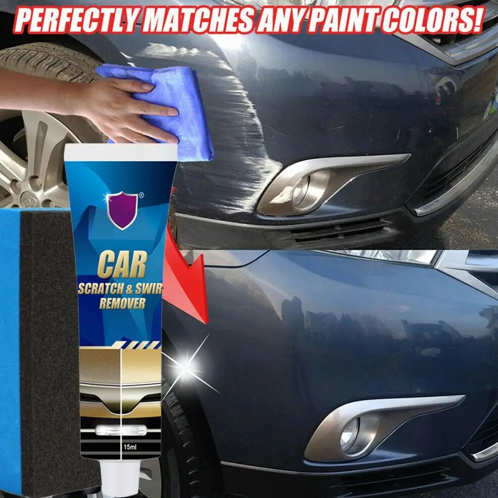 Car Scratch Repair Tool Suit Scratches and Swirl Remover Auto Scratches Repair Polishing Wax Anti Scratch Car Cleaning Tool 15mL Peaceful Pleasures Health and Wellness
