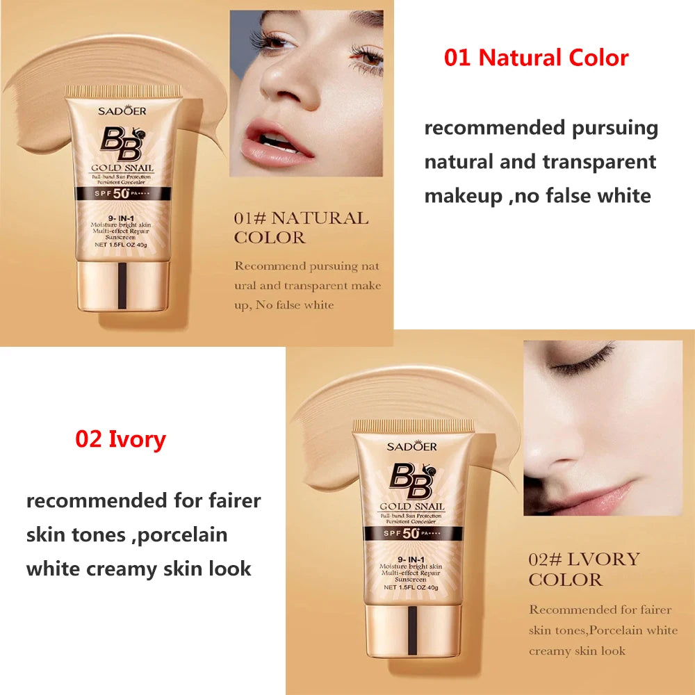 Oil-Control Matte BB Cream Liquid Foundation Waterproof Lasting Full Coverage Acne Spot Dark Circle Concealer Cream Face Makeup Peaceful Pleasures Health and Wellness