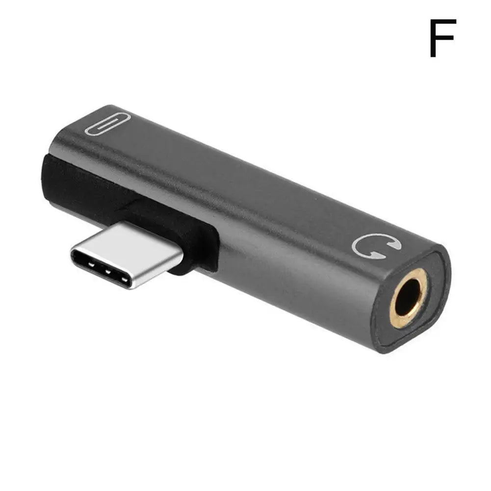 2-in-1 USB-C to 3.5mm Audio Adapter & Type-C Charging Cable Audio Adapter Cable Oasis Select gray China