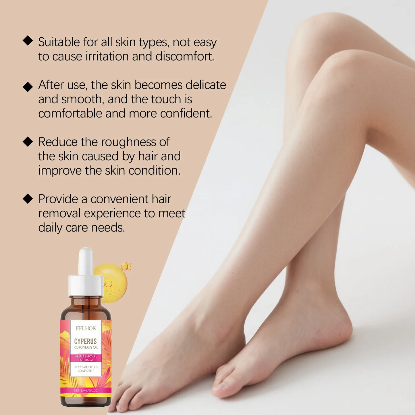 Post Hair Removal Soothing Oil – Plant-Based Skin Care