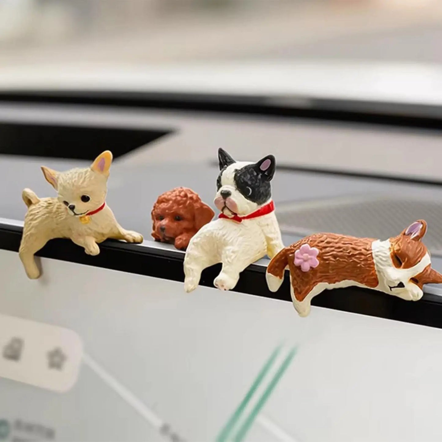 Cute Dog Figure Car Dashboard Ornament | Desk Decor Gift
