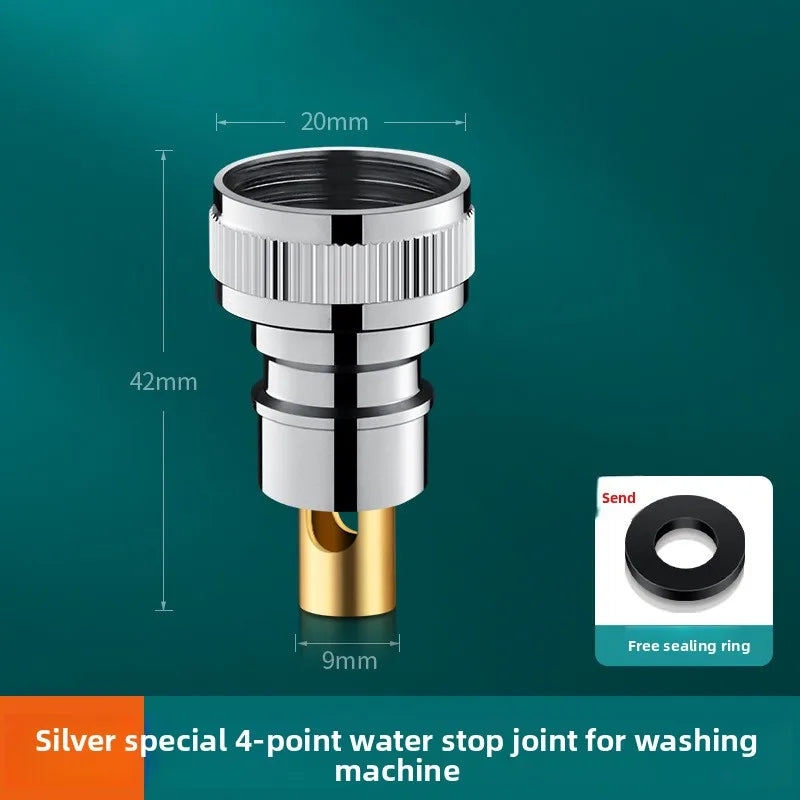 3/4" & 1/2" Thread Faucet Hose Tap Water Quick Connector