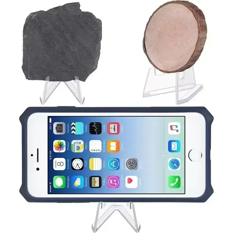 Mini Acrylic Triangular Card Display Stands | Trading Card Holder