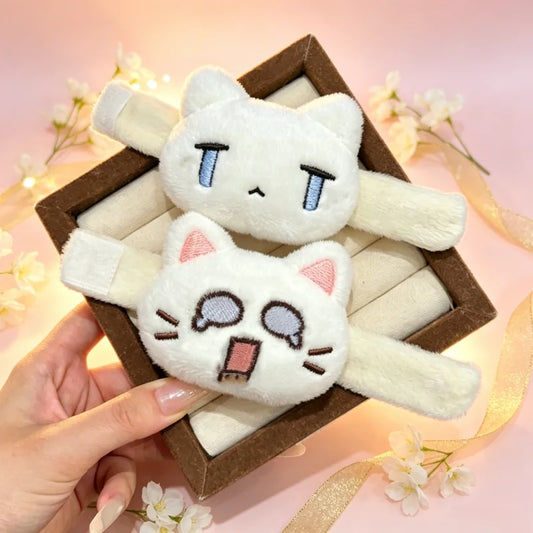 Cute Cat Plush Clip for Backpack, Keychain & Bag Decor Plush Bag Charm Peaceful Pleasures Health and Wellness