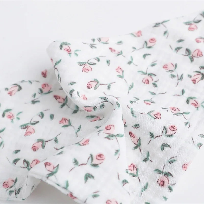 5-Pack Soft Cotton Baby Burp Cloths & Newborn Washcloths