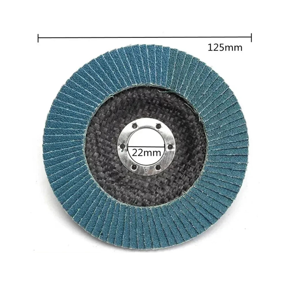5" 125mm Zirconia Flap Sanding Discs – 40/60/80/120 Grit Flap Sanding Disc Peaceful Pleasures Health and Wellness