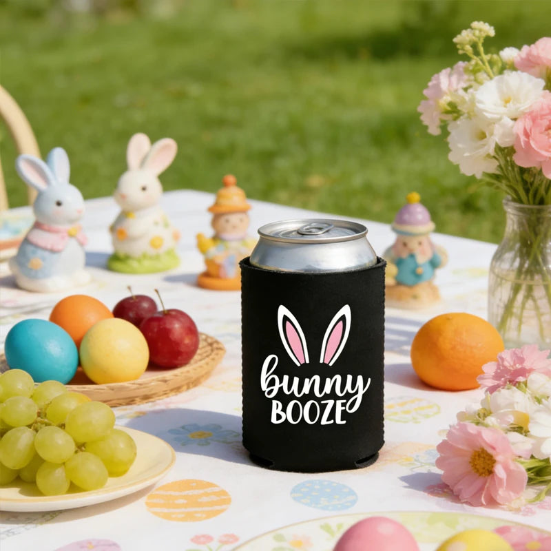 4-Pack Bunny Ear Can Coolers – Easter Basket Stuffers & Party Can Cooler Set Peaceful Pleasures Health and Wellness