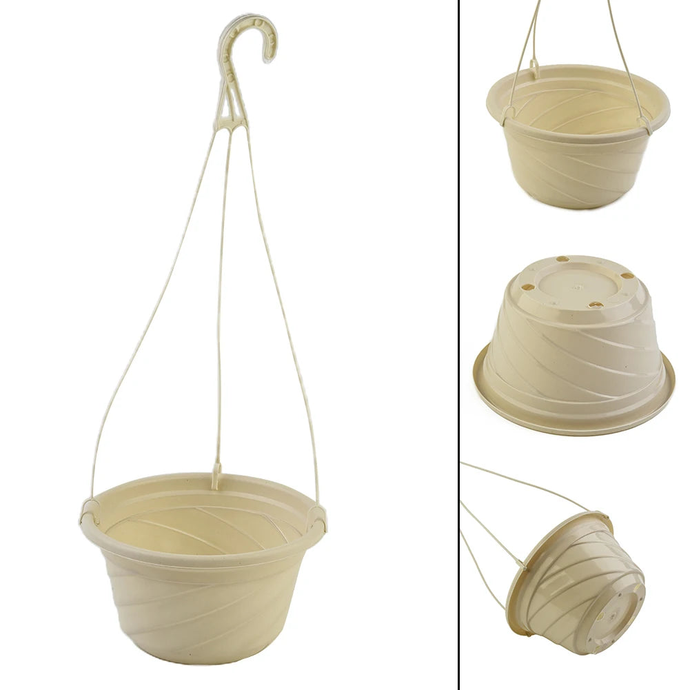 1 2 Hanging Flower Plant Pot Basket Stand Balcony Garden Decor Hanger