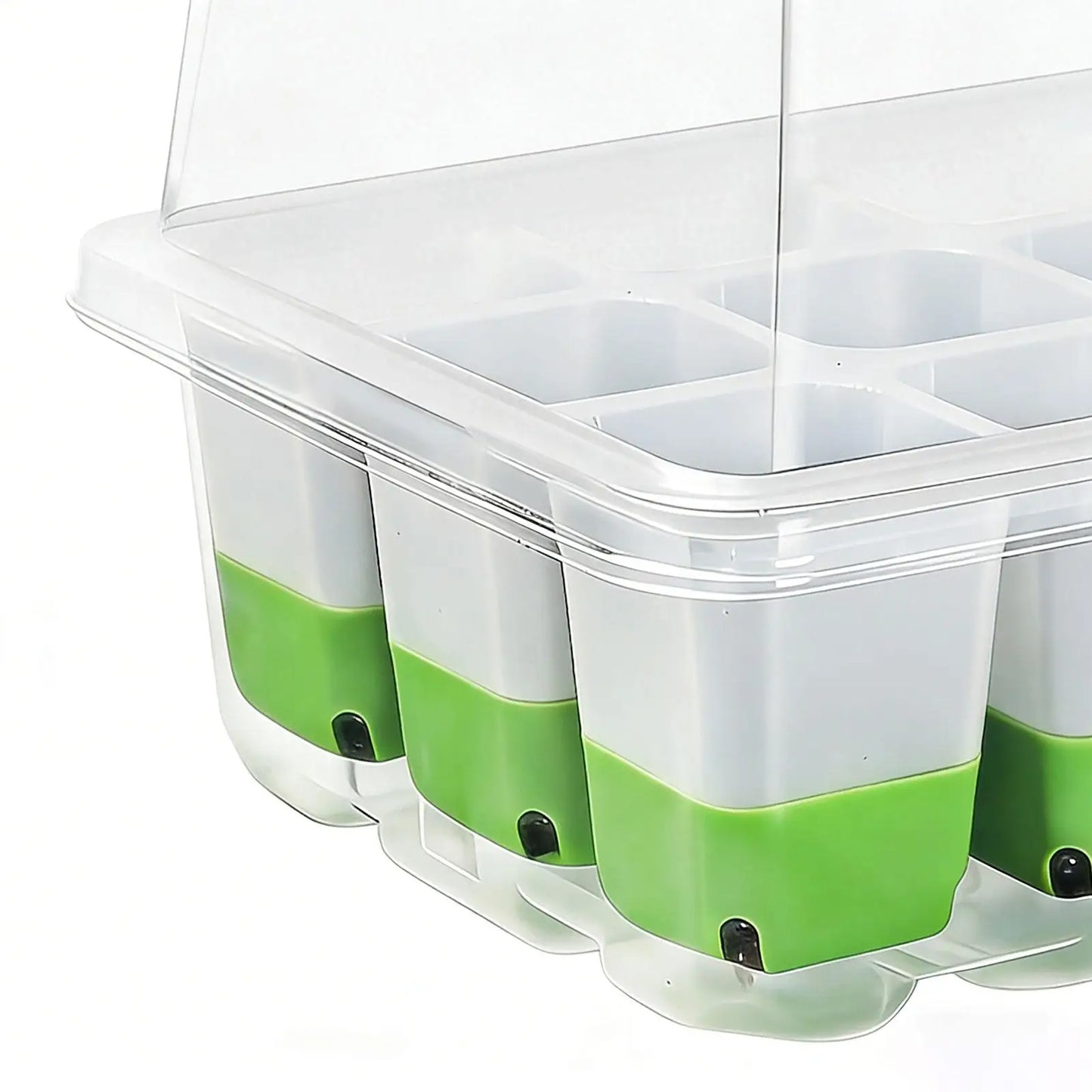 Seedling Starter Tray with Humidity Cover | 12-Cell Germination Kit