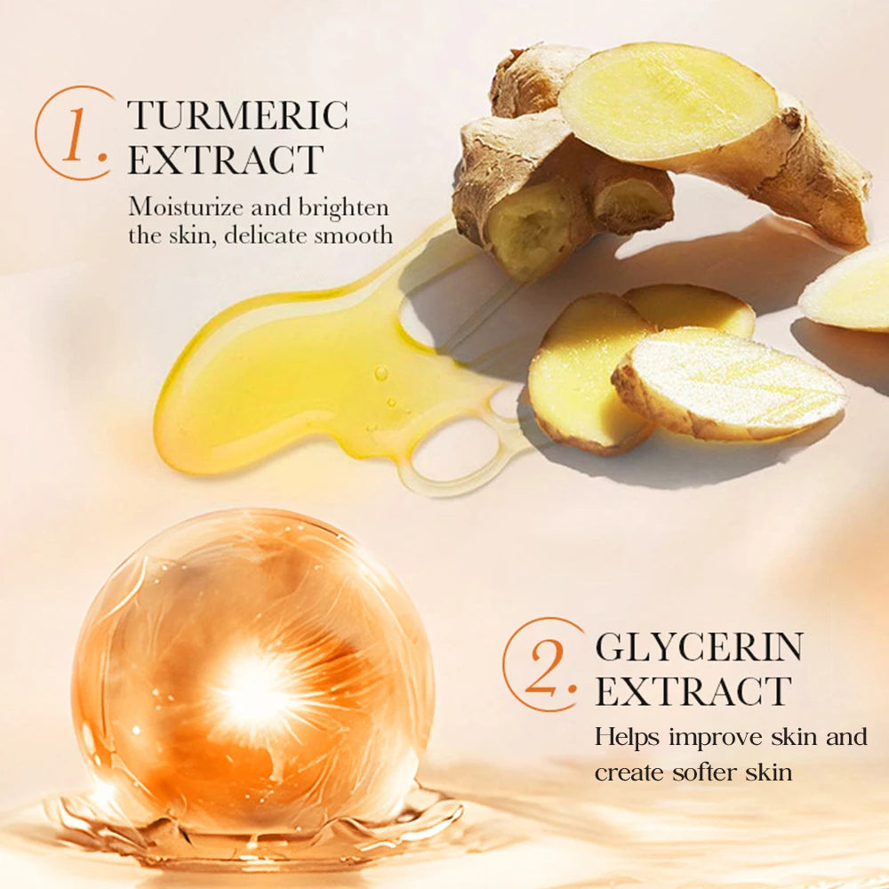 Turmeric Whitening Face Cream Wrinkle Removal Lighten Fine Lines Makes Skin Look More Youthful Birghten Moisturize Facial Care Peaceful Pleasures Health and Wellness