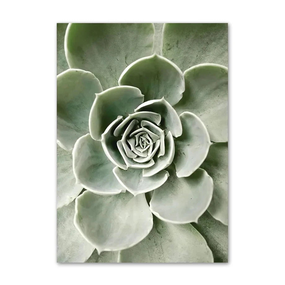 1pc frameless Canvas Painting Simple Wall Art Nature Green Leaf Landscape Poster Oil Painting Posters Prints Home Bedroom Liv Peaceful Pleasures Health and Wellness CJ51506 50x70cm Unframed