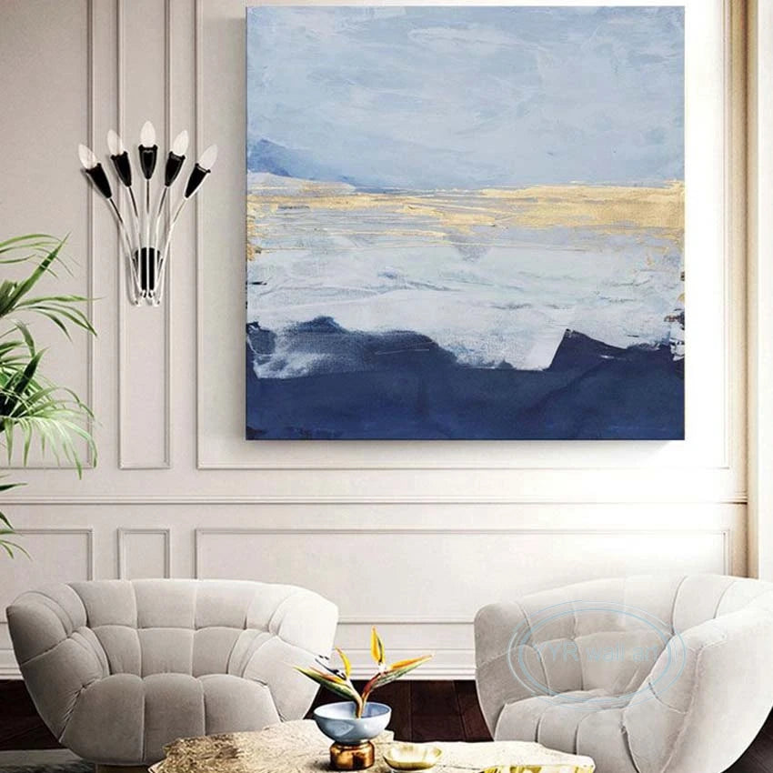 Handmade Oil Painting Home Decoration Modern Minimalist Abstract Wall Art Canvas Poster Living Room Bedroom Restaurant Picture Peaceful Pleasures Health and Wellness