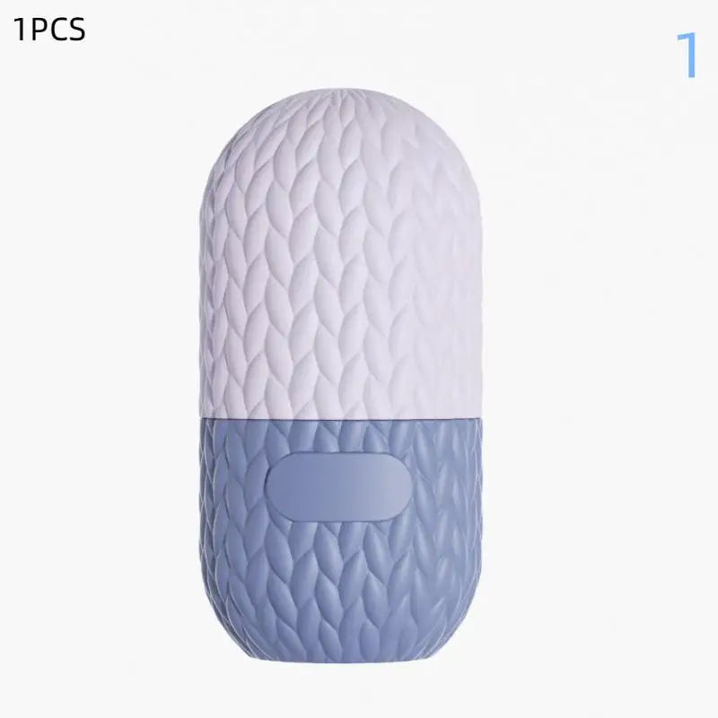 Silicone Cube Tray Shape Face Facial Ice Roller Massage Face Massage Roller Facial Reusable Ice Face Roller Skincare Tool Peaceful Pleasures Health and Wellness Purple 1