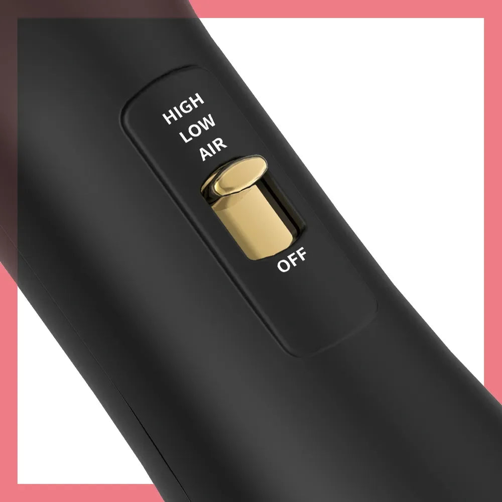 LISAPRO Elegant Black Gold Hair Blow Dryer Brush and Volumizer& One-Step Hot Air Brush 2.0 for Drying&Straightening,&Volumizing Peaceful Pleasures Health and Wellness