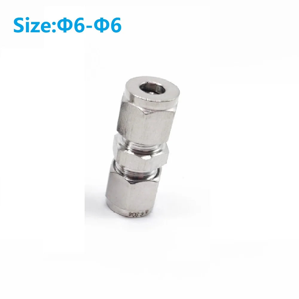 Stainless Steel Double Ferrule Compression Tube Fitting 3–12mm