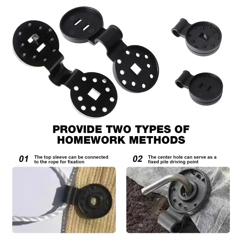 Heavy-Duty Shade Cloth Lock Grip Clips | Windproof Awning Clamps Shade Cloth Clips Peaceful Pleasures Health and Wellness