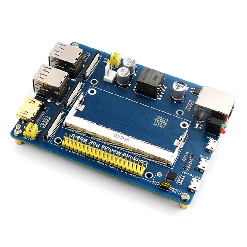 Compute Module PoE Board Compute Module PoE Board for Raspberry Pi CM4S CM3 3Lite 3+ 3+Lite Series Core Board Compute Module Exp Peaceful Pleasures Health and Wellness