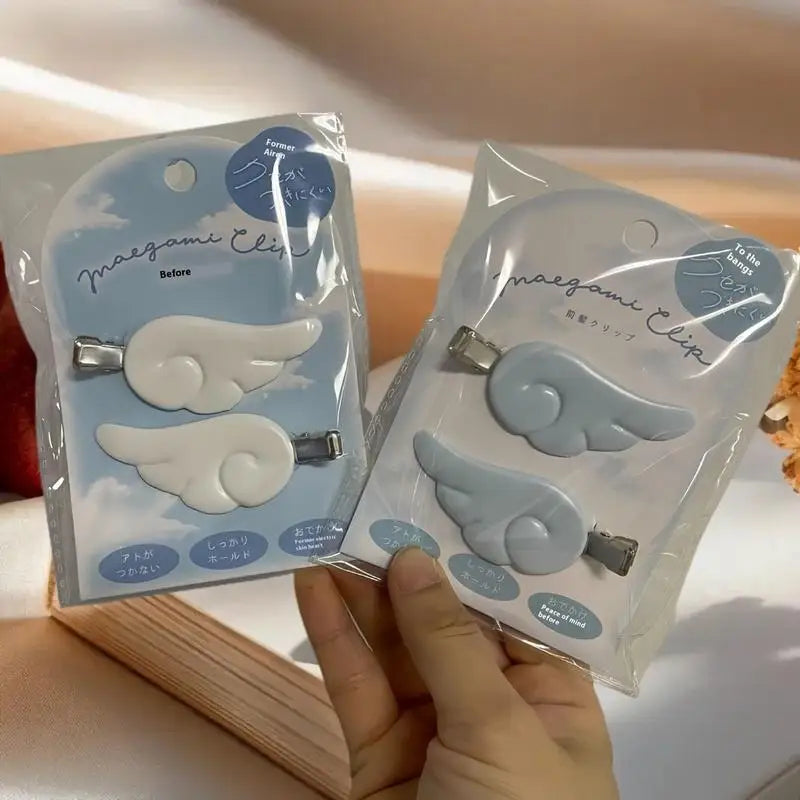 Kawaii Angel Wing Hair Clips – Y2K Japanese Barrettes (1 Pair)