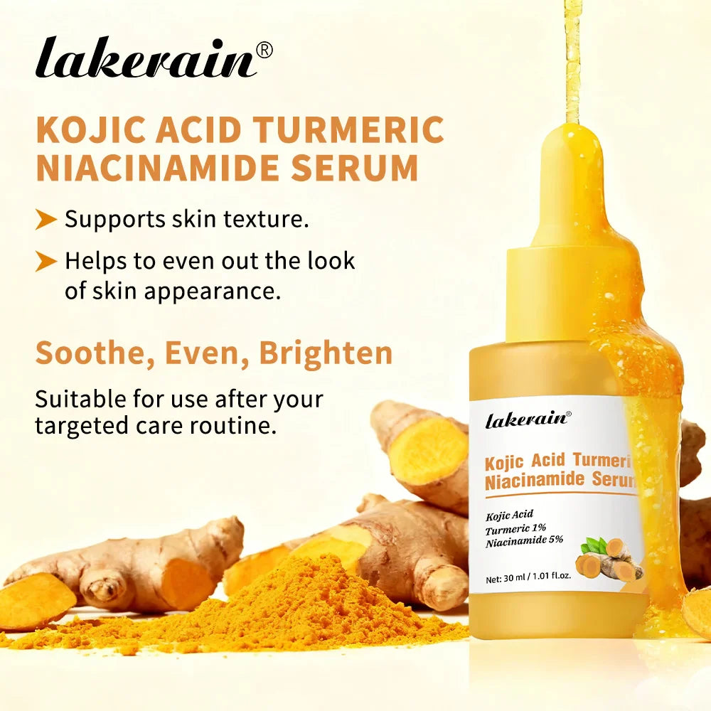 Kojic Acid Turmeric Niacinamide Brightening Glow Serum 30ml Brightening Face Serum Oasis Select