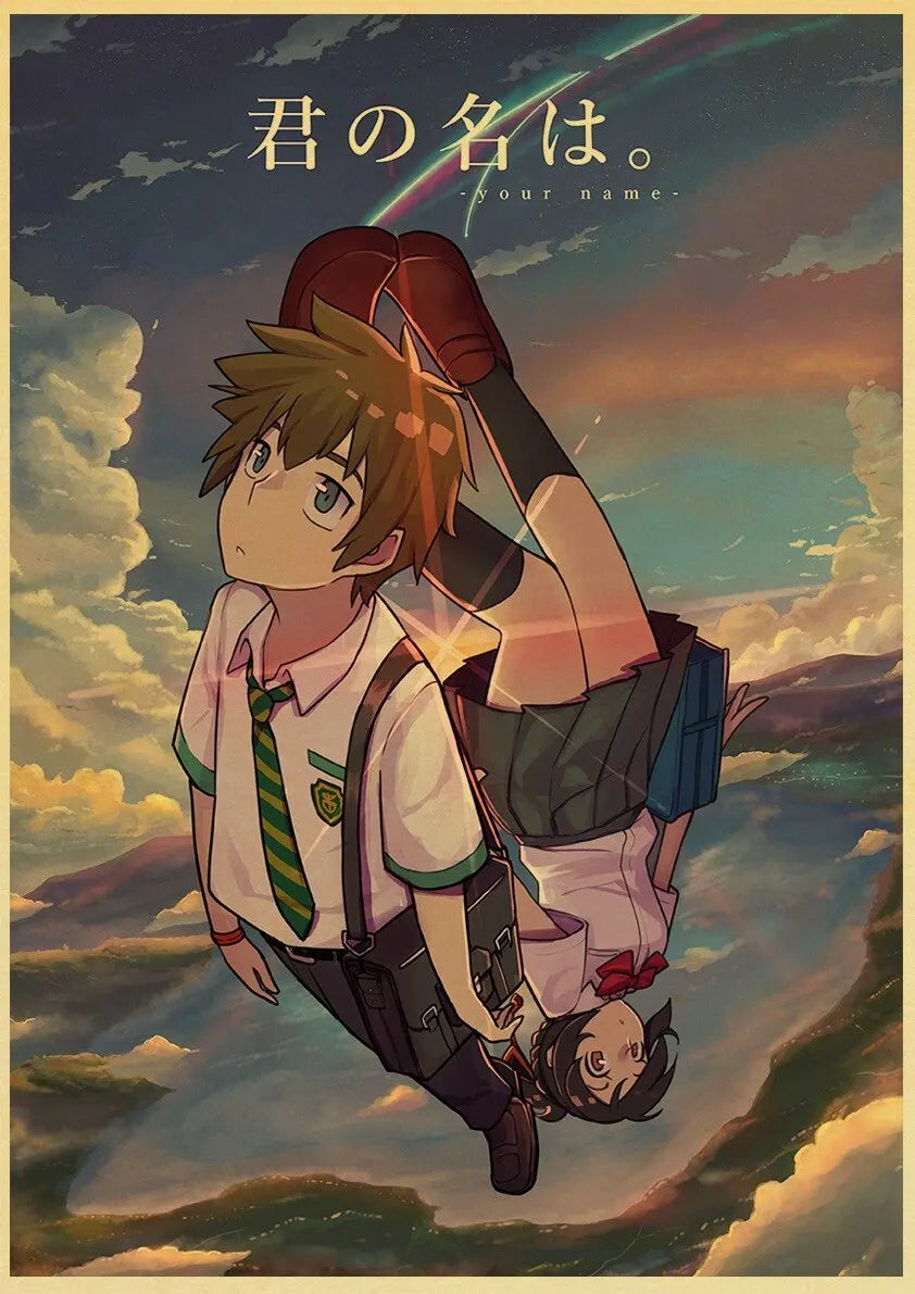Your Name Anime Poster – Shinkai Makoto Canvas Wall Art
