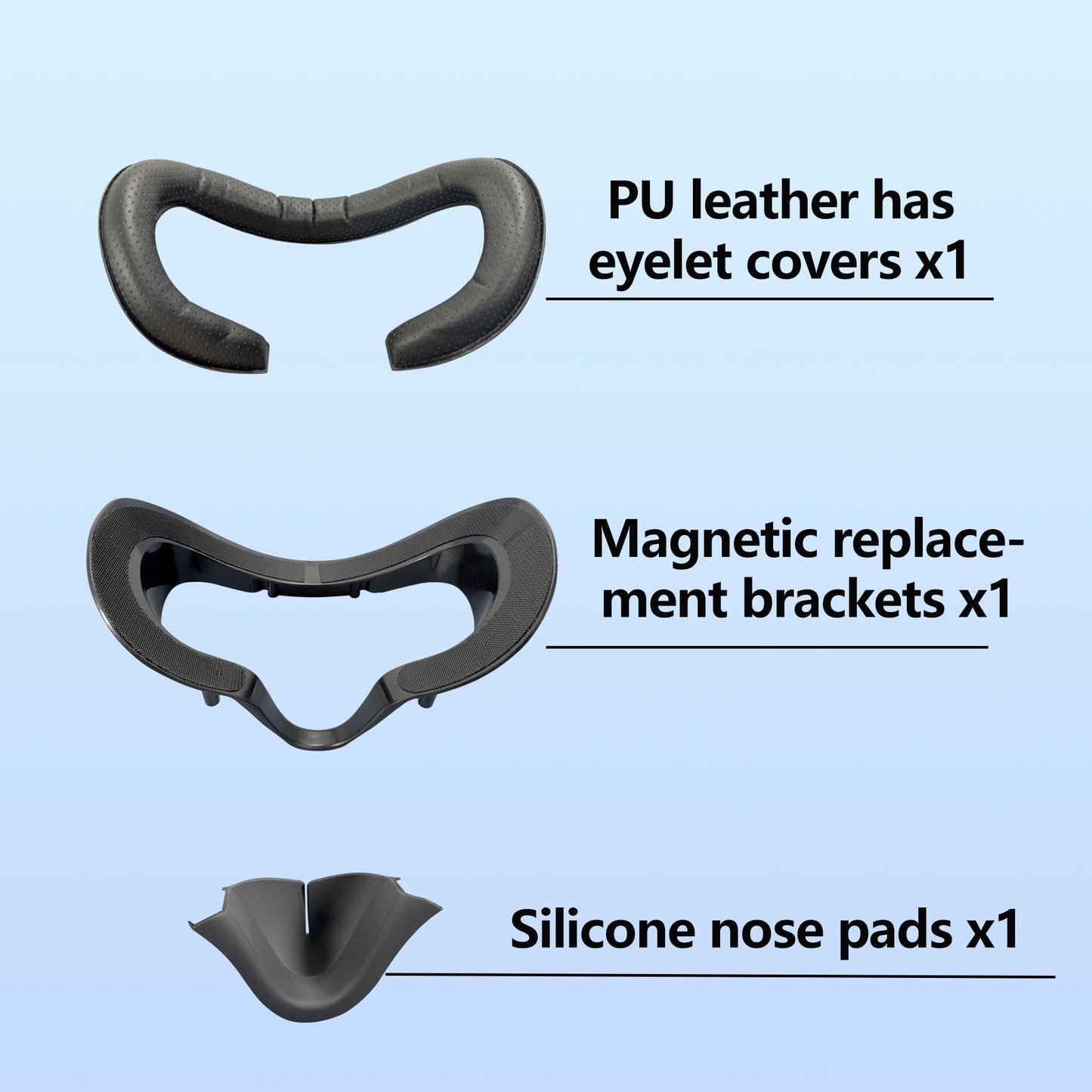Magnetic Attraction For Valve Index Magnetic Widening PU Leather Mask Replacement Stand Light-Blocking Nose Pad VR Accessories Peaceful Pleasures Health and Wellness
