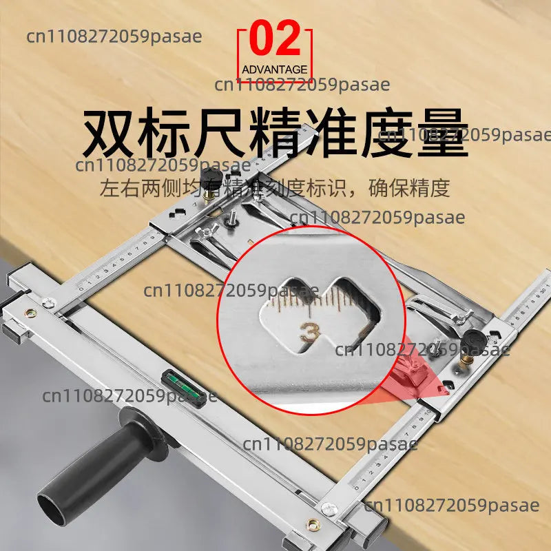 Stainless Steel Circular Saw Edge Guide – 0–75cm Cutting Range