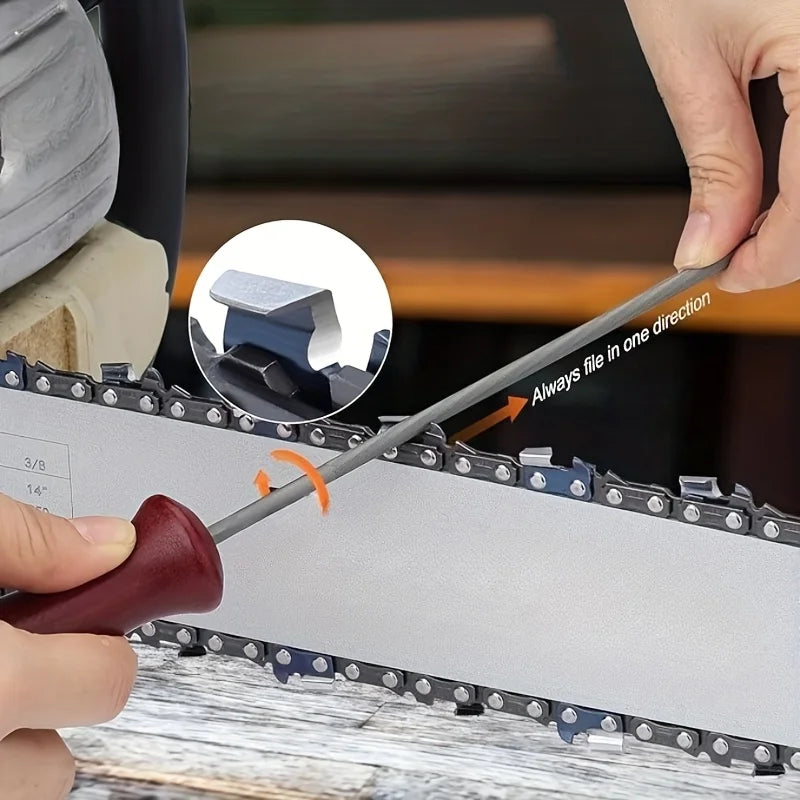 Handle Saw Chain File Logging 4 0 8 Diameter Electric Small Round