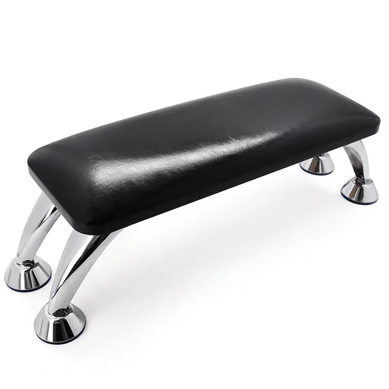 Armrest and Nail Art Mat Set for Nail Salons Ultra-fine Fiber Leather Hand Pillow Anti-slip and Wear-resistant Universal for Peaceful Pleasures Health and Wellness black