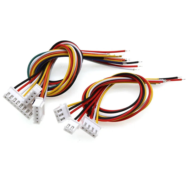 10pcs/lot JST XH 2.54 2/3/4/5/6/7/8/9/10 Pin Pitch 2.54mm Connector Plug Wire Cable 30cm Length 26AWG Peaceful Pleasures Health and Wellness