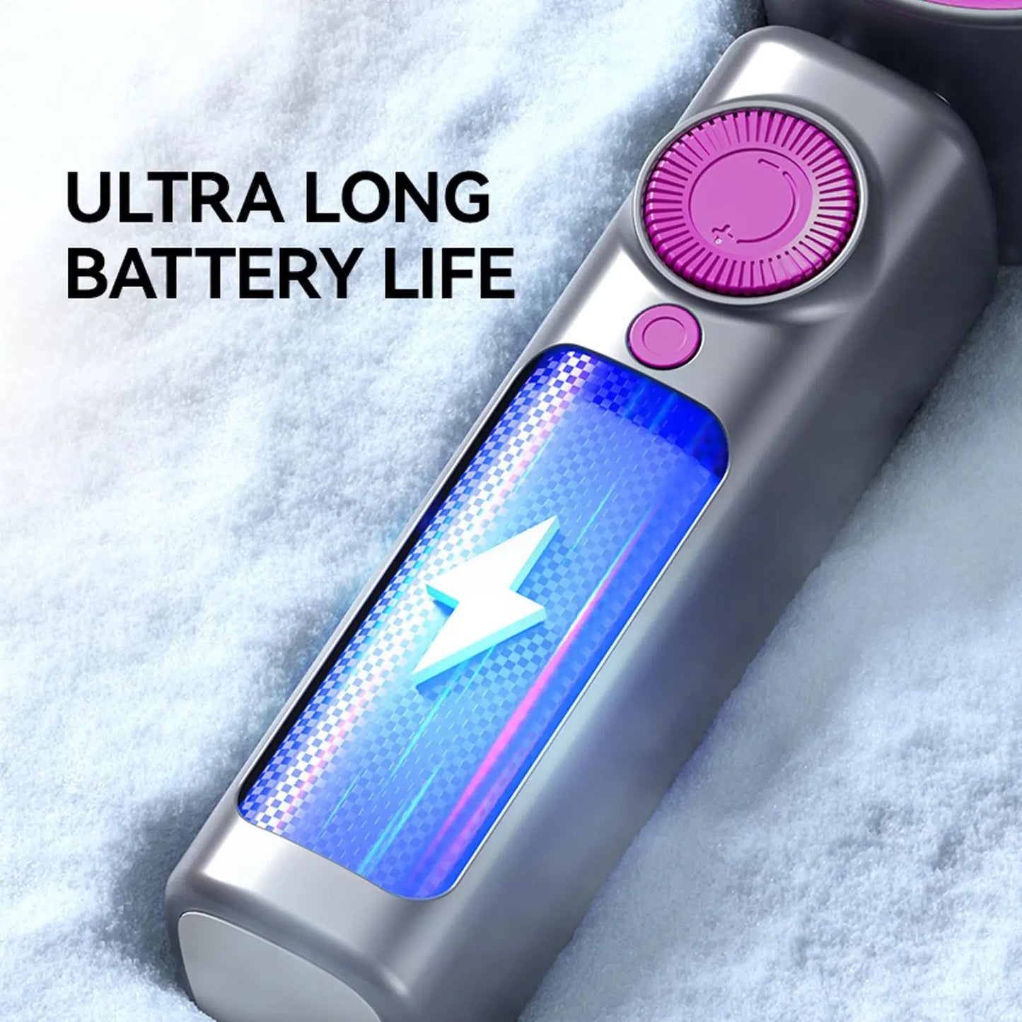 Portable Cooling Fan Turbine Handheld Fan Rechargeable Foldable 1-199 Speed Night Light LED Display 4000mAH for Beach Workplace Peaceful Pleasures Health and Wellness
