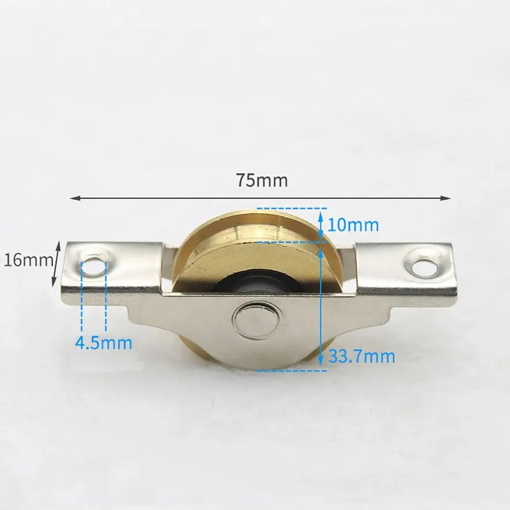 Portable Steel Barn Door Rollers Silver Iron Sliding Door Bottom Pulley Black Sliding Door Track Wheel Worker Peaceful Pleasures Health and Wellness