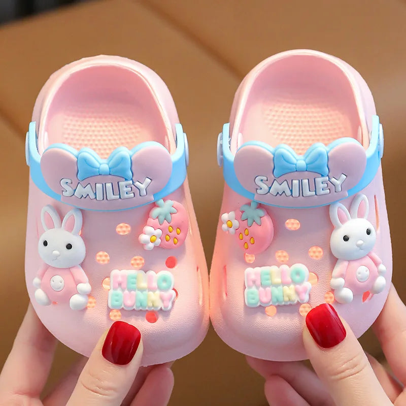 Kids Cartoon Clog Sandals | Non-Slip Beach & Garden Shoes