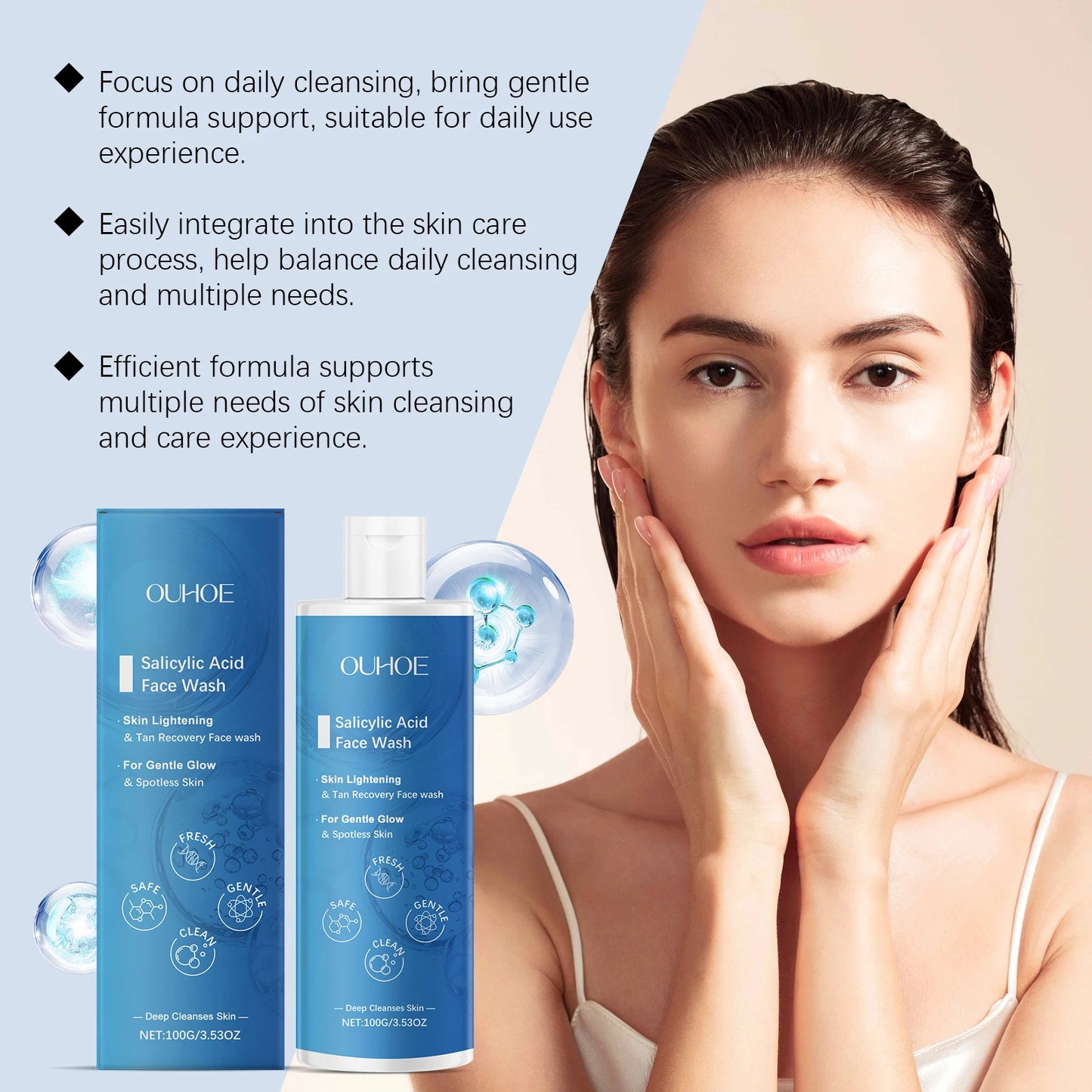 Salicylic Acid Face Wash – Acne & Oil Control Cleanser 100g